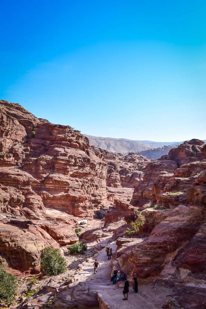 Hiking around Petra in Jordan