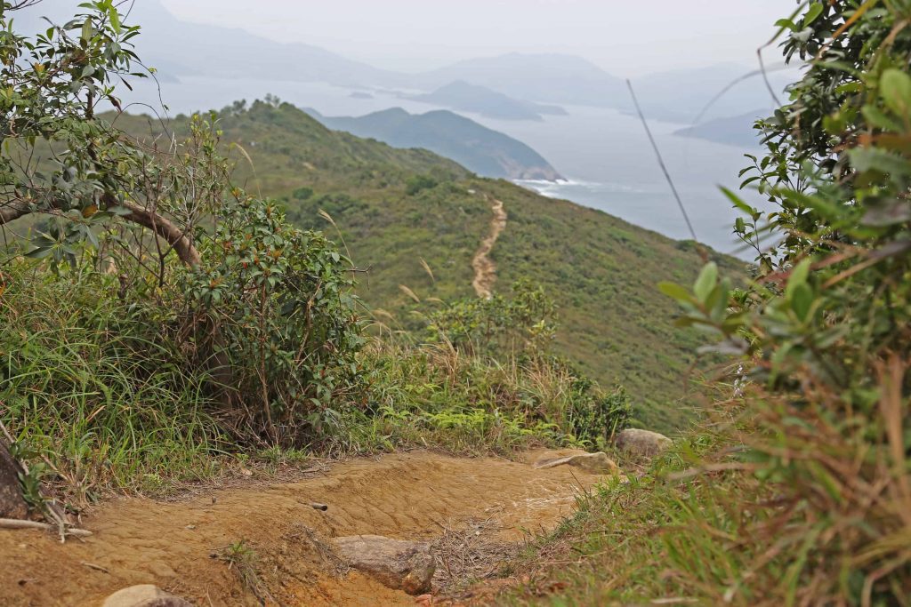 hiking at clear water bay in hong kong