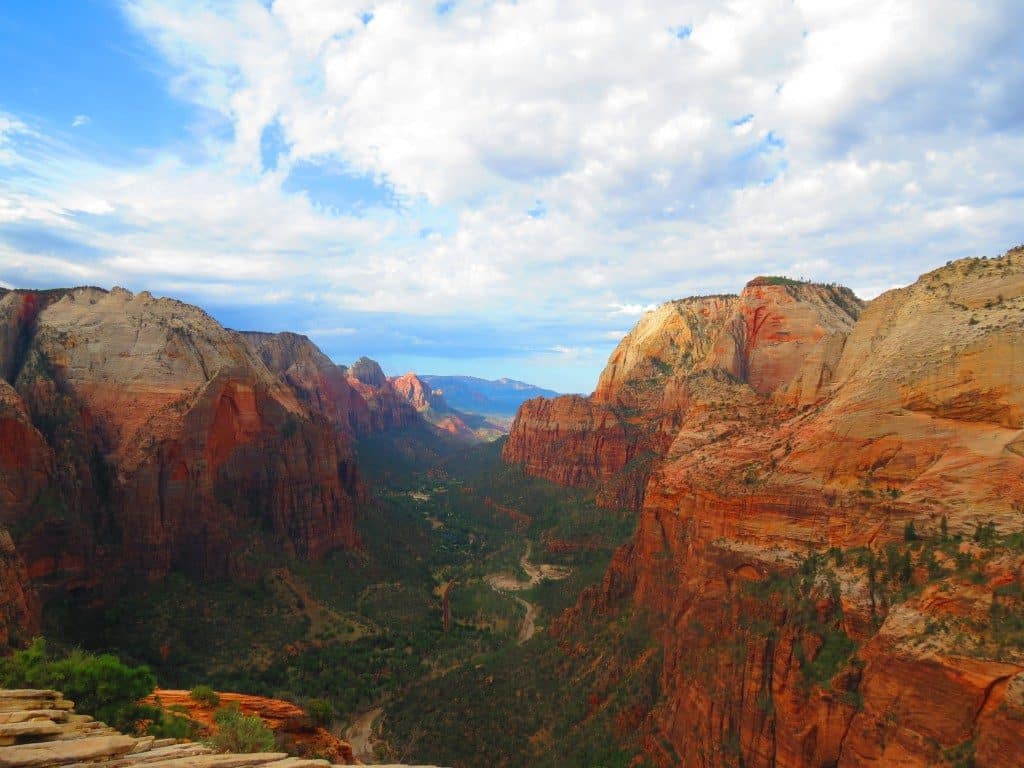 hiking in zion national park in utah